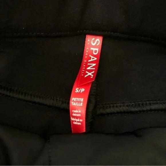 Spanx Women's Sz Small Petite The Perfect Black Ankle Pant Pull On Ponte 20202Q - Picture 2 of 7
